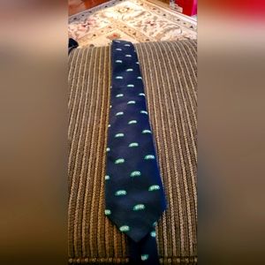 Vintage HEINZ Navy/Green  Pickle Tie